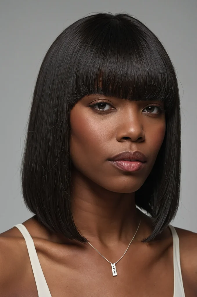 Modern Low Taper FringeA trendforward Blac