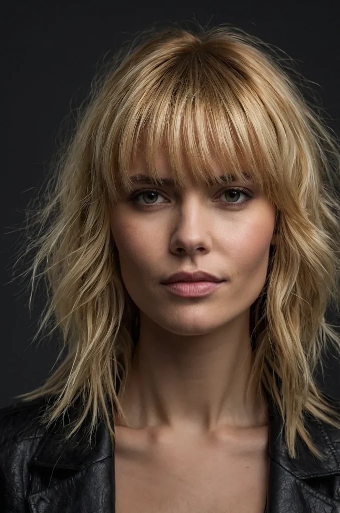 Modern Textured FringePortrait of a woman
