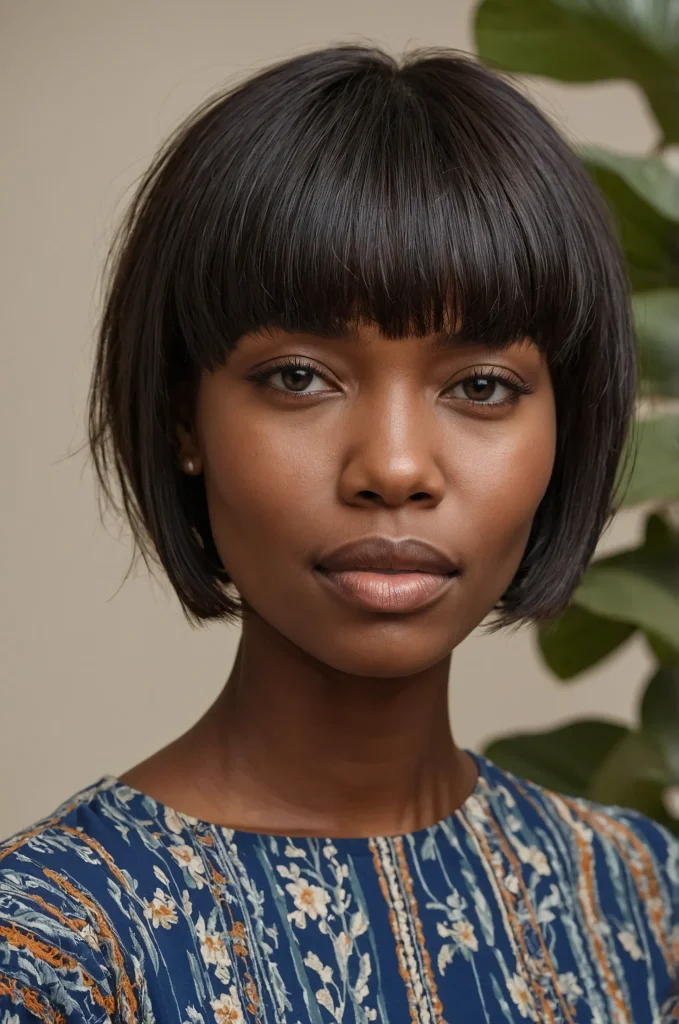 Wispy Short Fringe with Short HairA short h