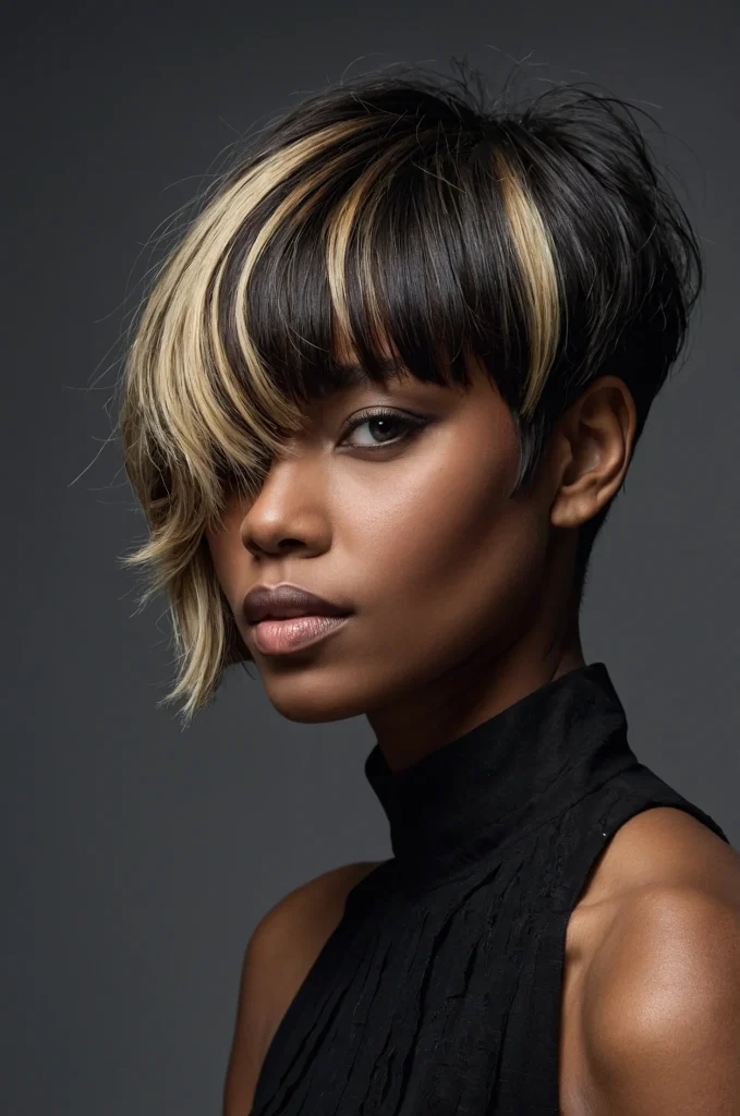Layered Short Fringe with Short HairA trend
