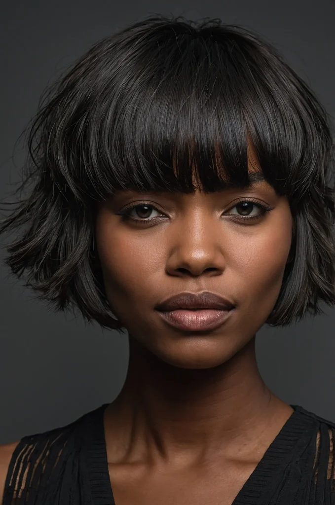 Layered Short Fringe with Short HairA trend