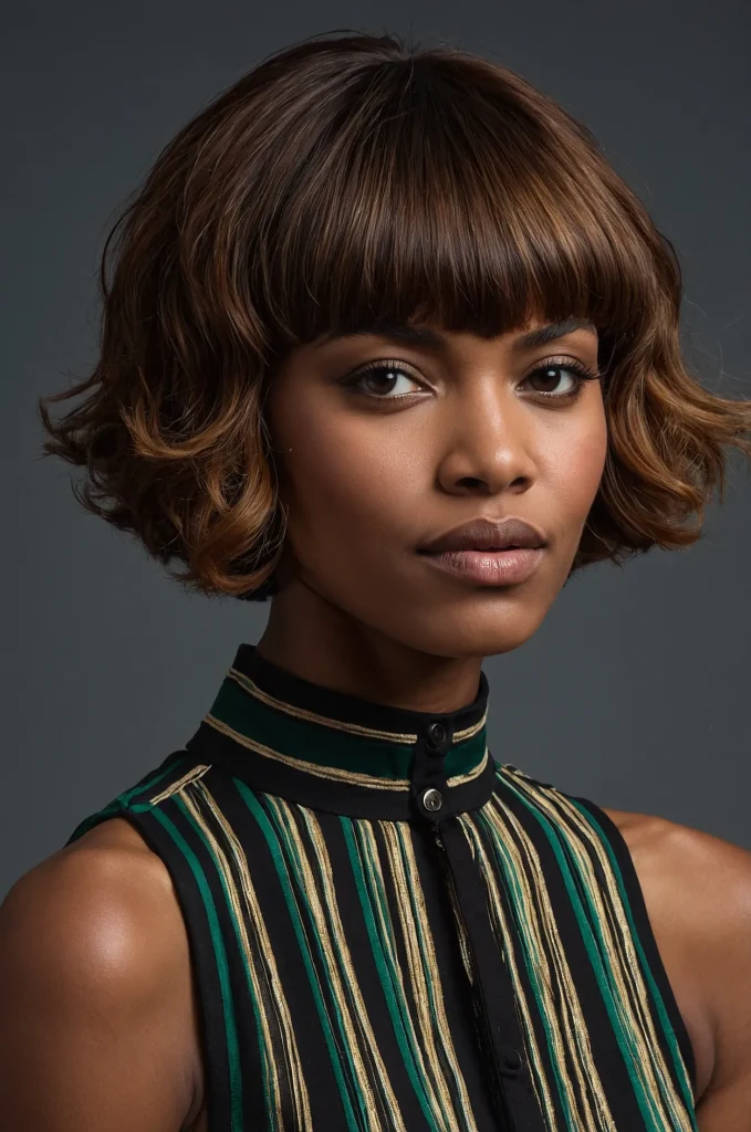 Shaggy Short Fringe with Short HairA retroi