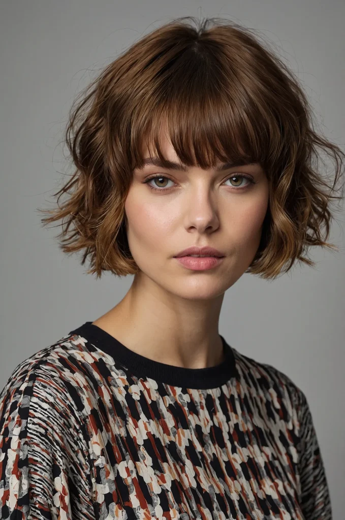 Leonardo Kino XL Wavy Short Fringe with Short HairA short h