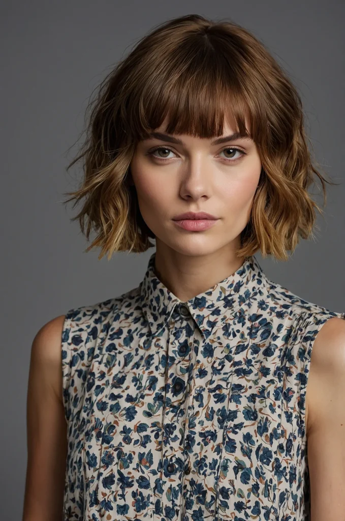 Leonardo Kino XL Wavy Short Fringe with Short HairA short h
