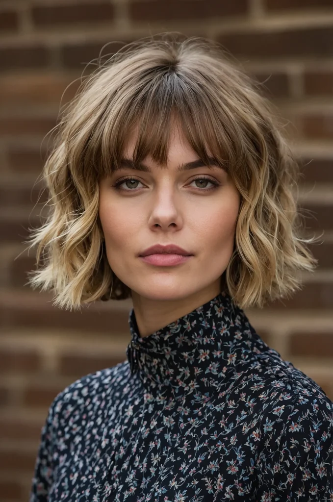 Leonardo Kino XL Wavy Short Fringe with Short HairA short h