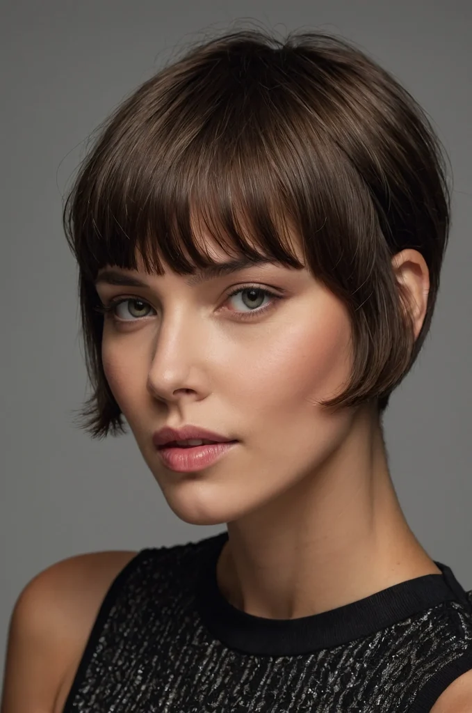 Leonardo Kino XL Arched Short Fringe with Short HairA short