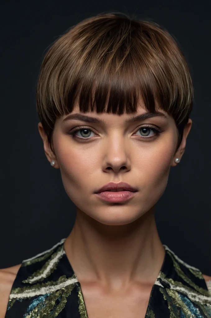 Leonardo Kino XL Baby Short Fringe with Short HairA daring