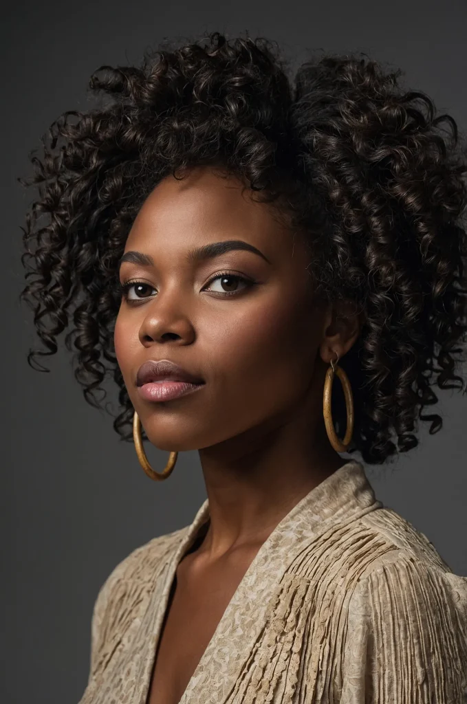 Leonardo Kino XL TwistOut Messy FringeA Black woman with