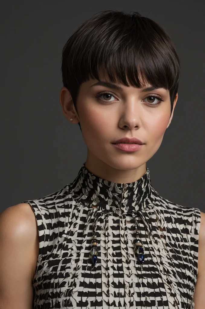 Leonardo Kino XL Pixie Short Fringe with Short HairA chic p