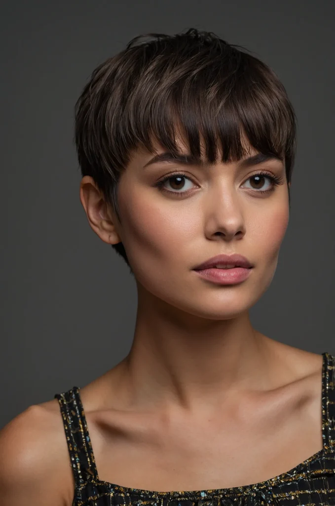Leonardo Kino XL Pixie Short Fringe with Short HairA chic p