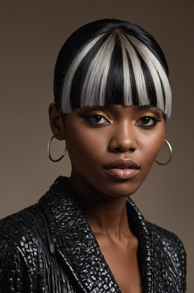 Leonardo Kino XL TwoTone Messy FringeA Black woman with
