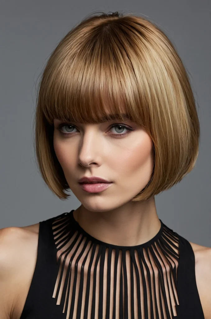 Leonardo Kino XL Bob Short Fringe with Short HairA stylish