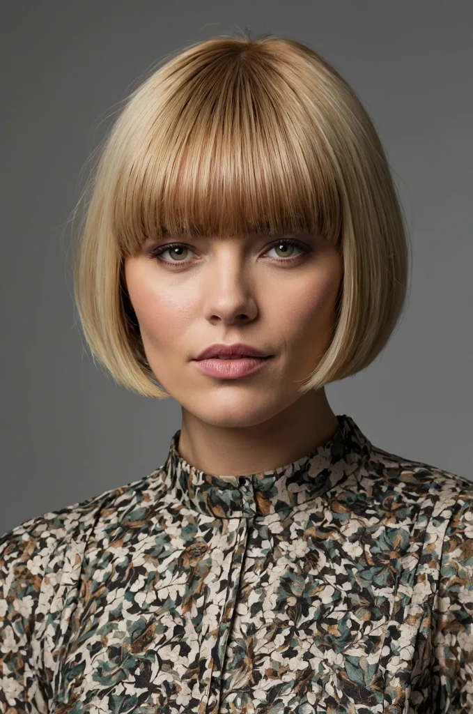 Leonardo Kino XL Bob Short Fringe with Short HairA stylish