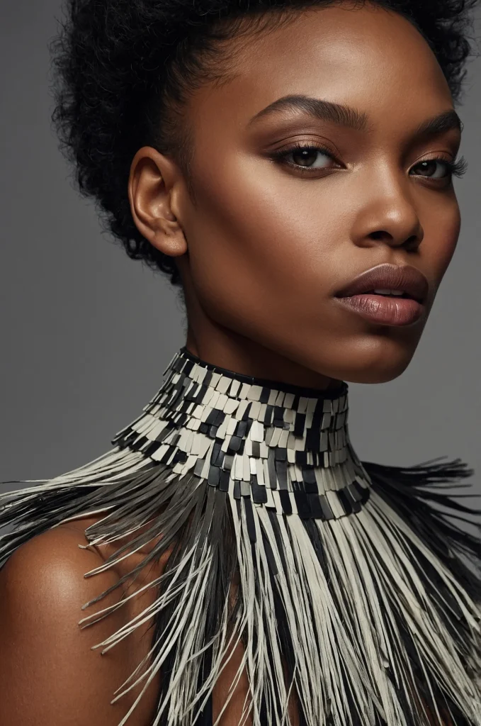 Leonardo Kino XL Modern Messy FringeA Black woman with a