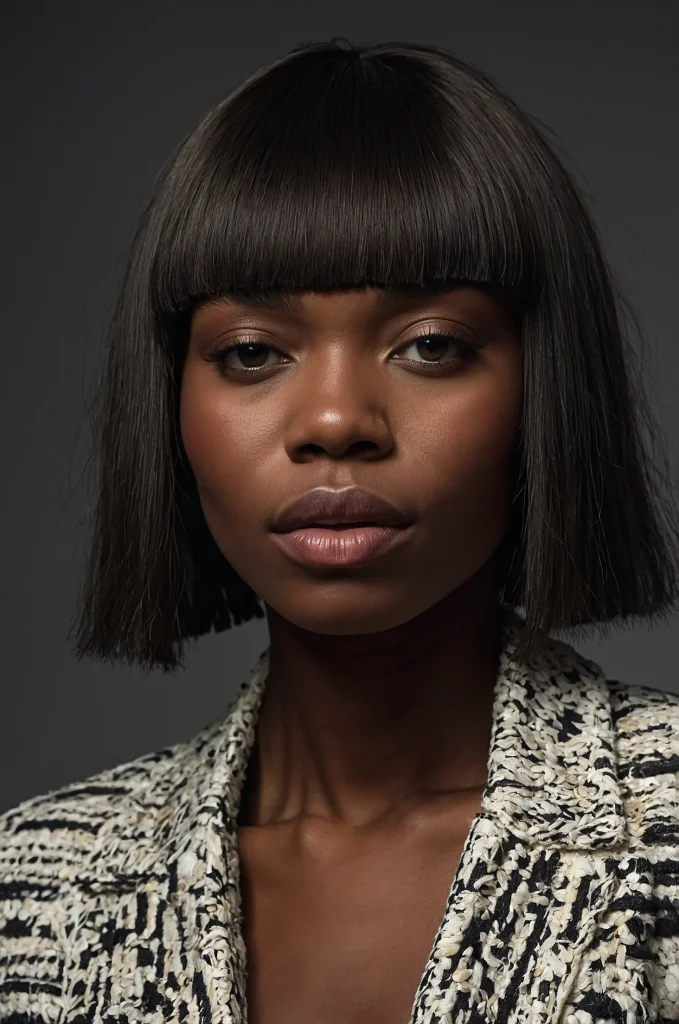 Leonardo Kino XL Modern Messy FringeA Black woman with a