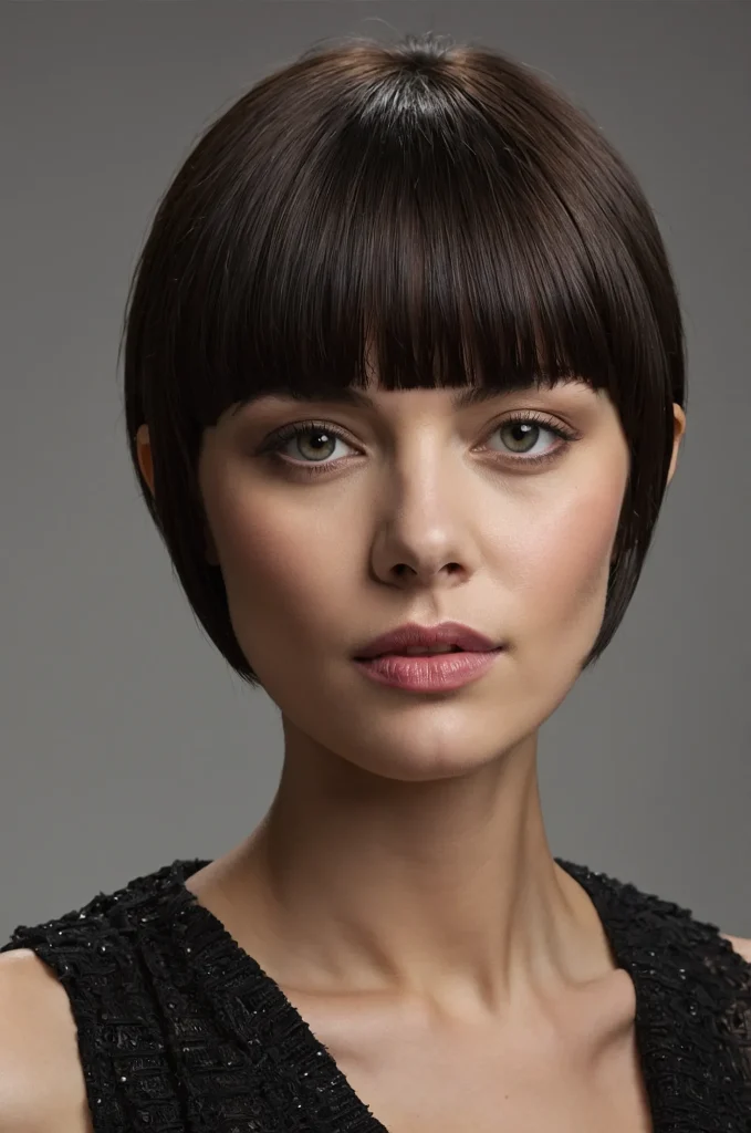 Leonardo Kino XL Blunt Short Fringe with Short HairA sleek s
