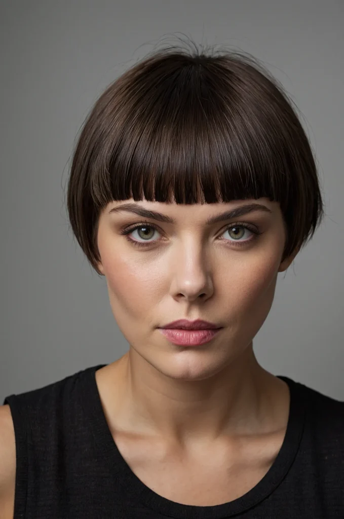 Leonardo Kino XL Blunt Short Fringe with Short HairA sleek s
