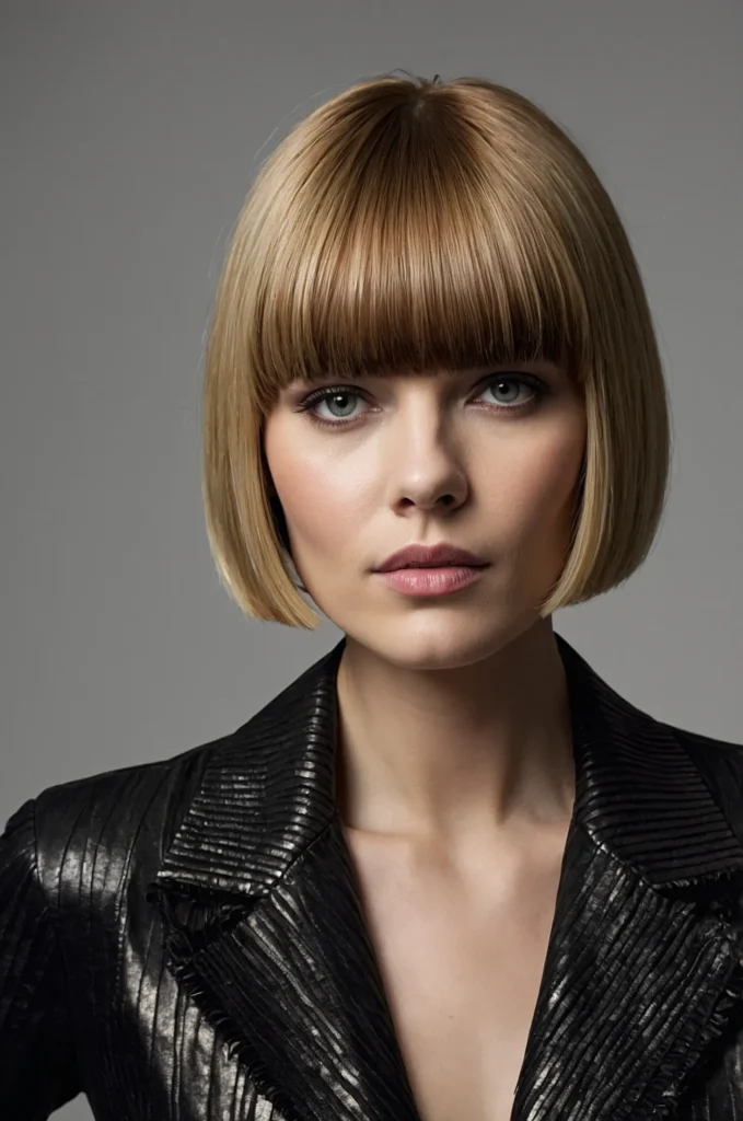 Leonardo Kino XL Blunt Short Fringe with Short HairA sleek s