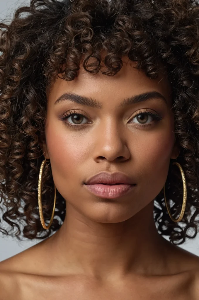 Leonardo Kino XL Curly Messy FringeA Black woman with def
