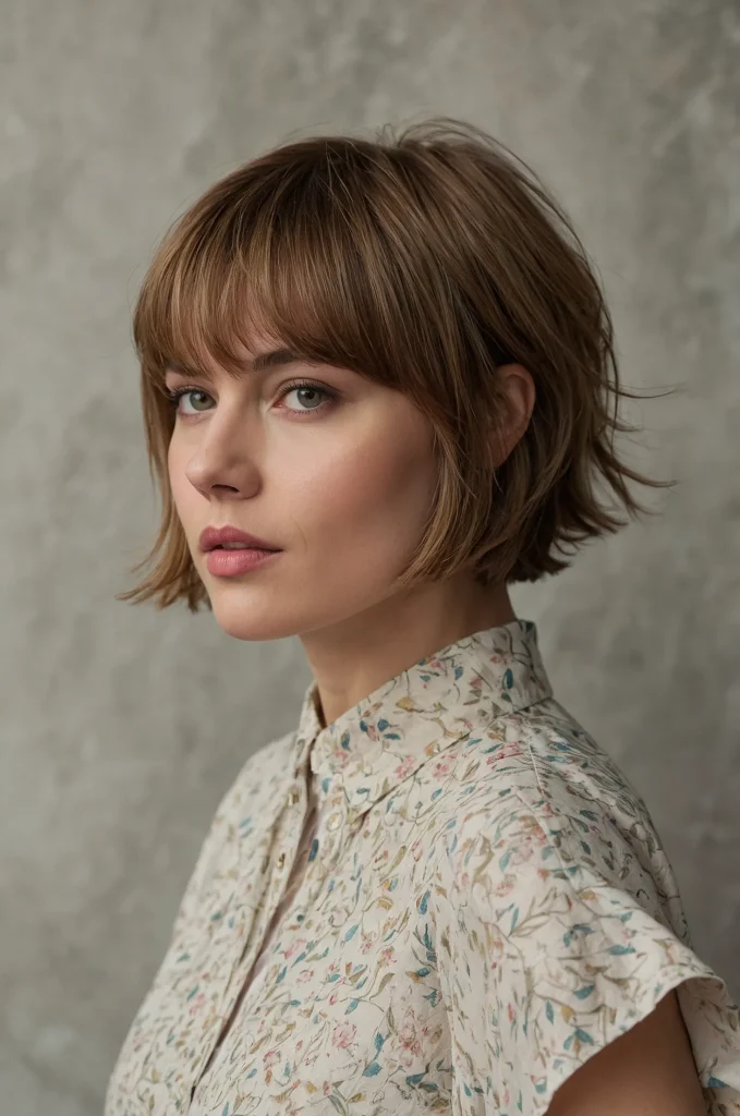 Leonardo Kino XL Wispy Short Fringe with Short HairA short h