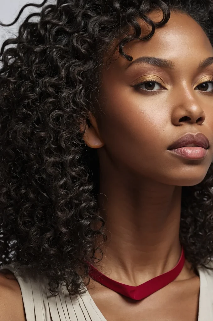 Leonardo Kino XL Coily Messy FringeA Black woman with tig