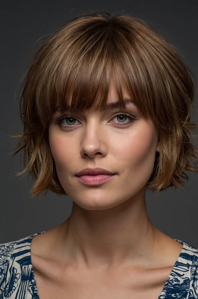 Leonardo Kino XL SideSwept Short Fringe with Short HairA sho