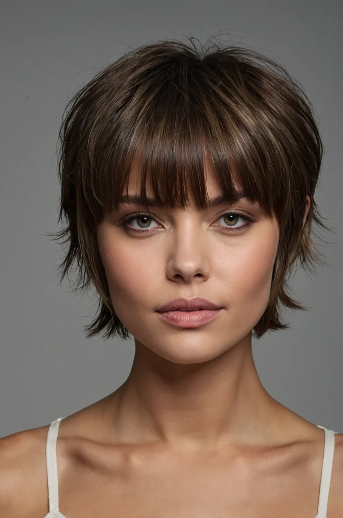 Leonardo Kino XL Curtain Short Fringe with Short HairA short