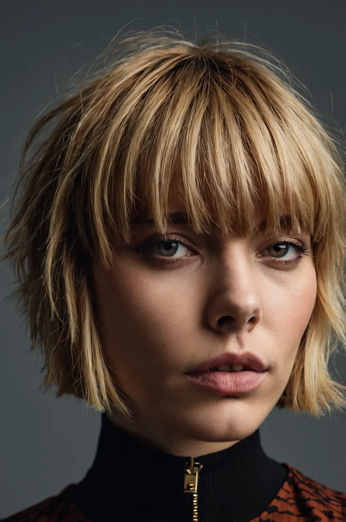 Leonardo Kino XL Choppy Short Fringe with Short HairA short