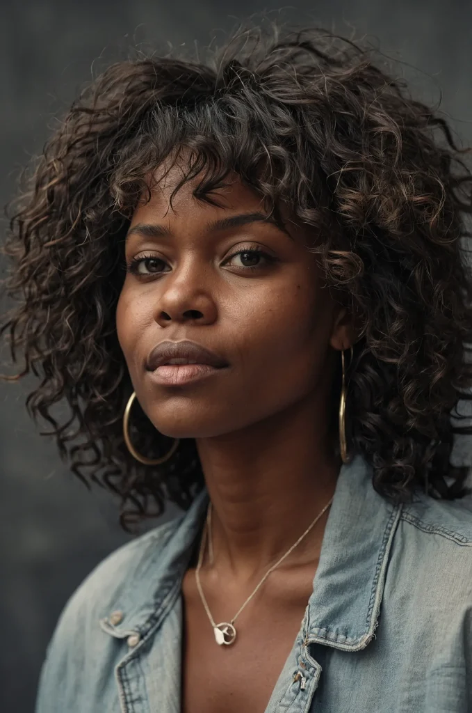 Leonardo Kino XL Messy Messy FringeA Black woman with tou