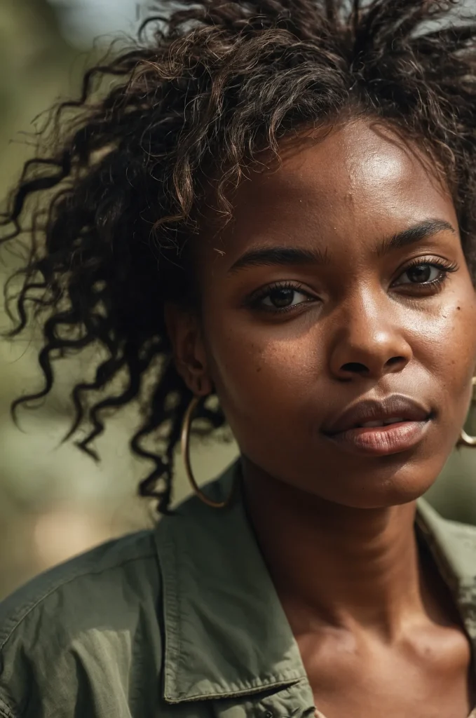 Leonardo Kino XL Messy Messy FringeA Black woman with tou