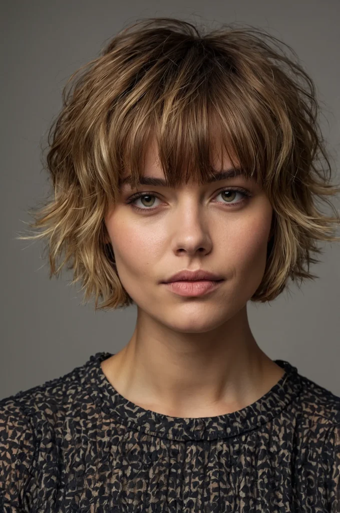 Leonardo Kino XL Messy Short Fringe with Short HairA tousled