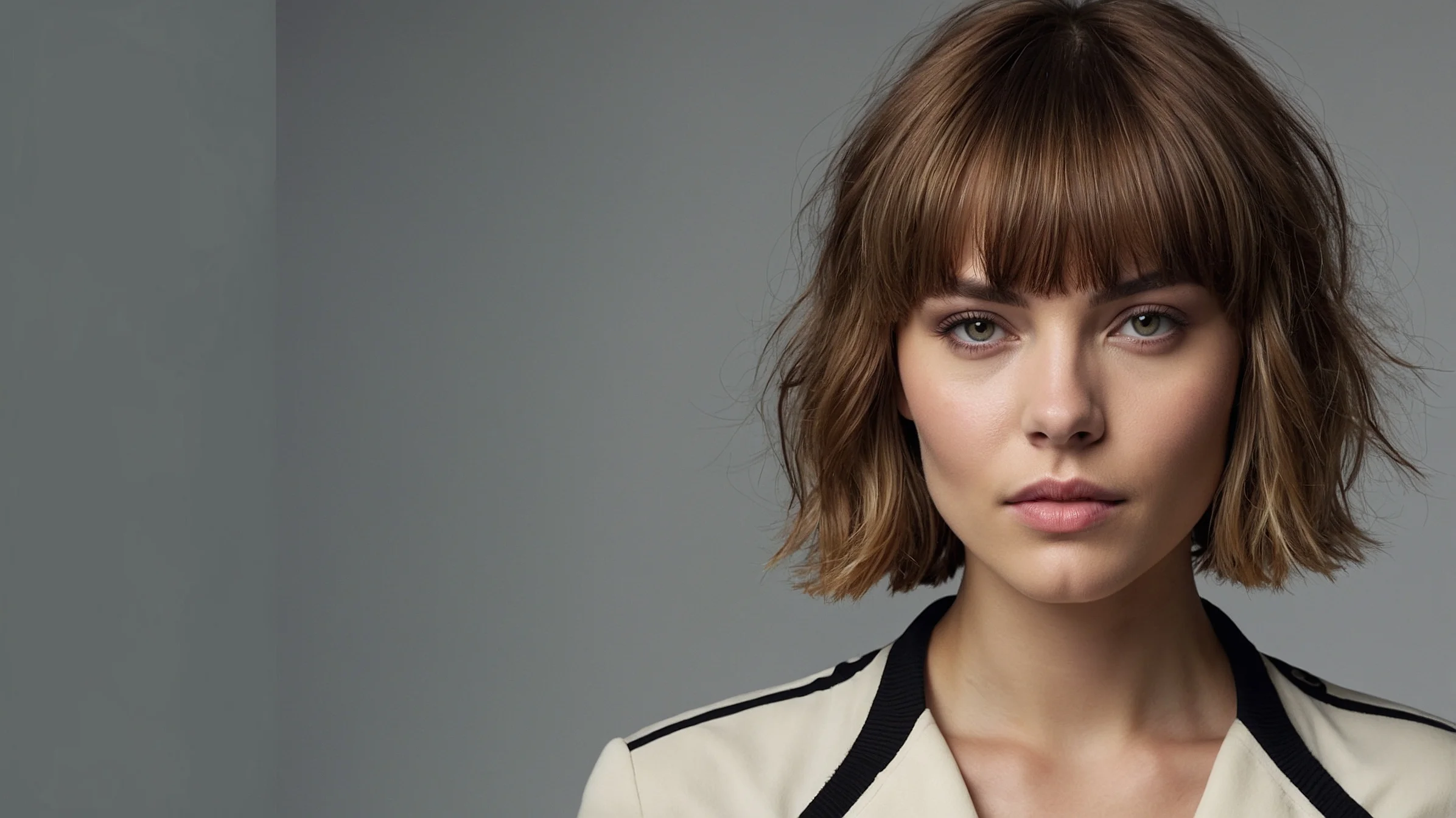 Women textured fringe haircuts
